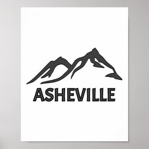 Wnc Asheville Mountains Nc Blue Ridge Nord-Carolin Poster