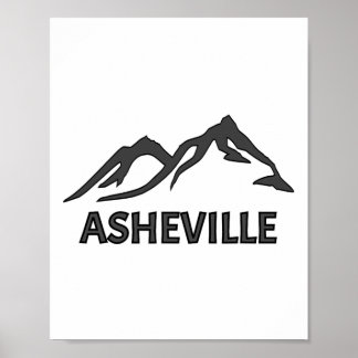 Wnc Asheville Mountains Nc Blue Ridge Nord-Carolin Poster