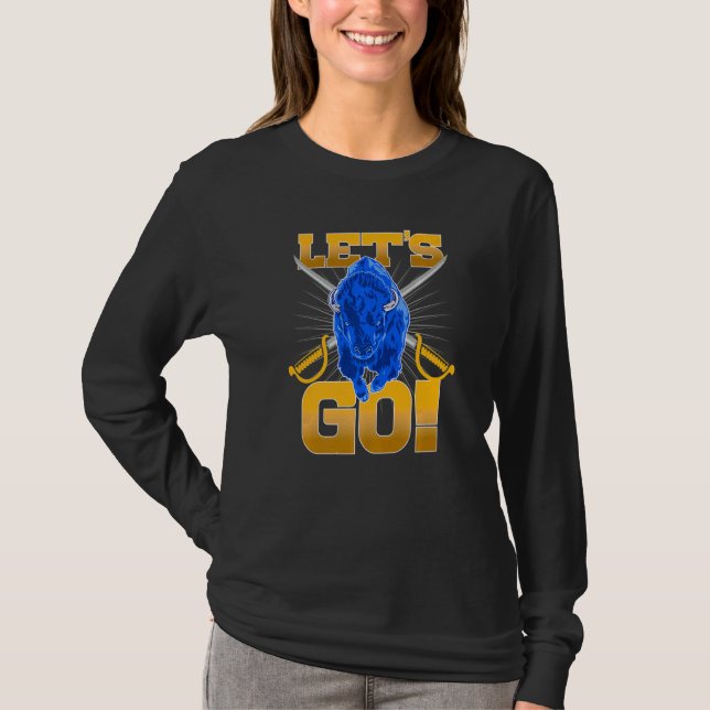 WNY Pride   Charging Buffalo  Let's Go T-Shirt (Vorderseite)