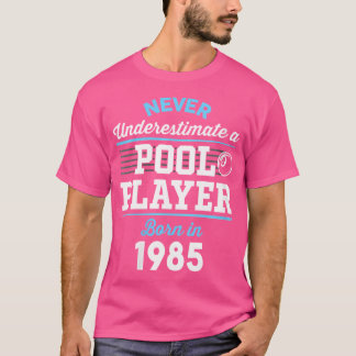 Wo 40 Jahre alt Pool Player 40. Geburtstag Billard T-Shirt
