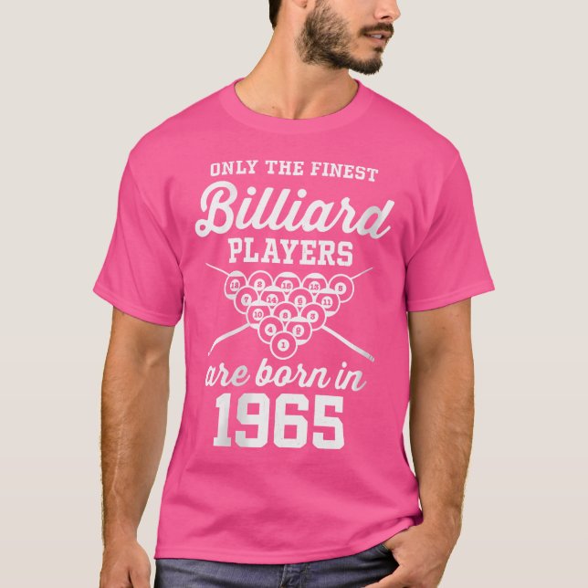 Wo 58 Jahre alter Pool und Billard Player 1965 58. T-Shirt (Vorderseite)