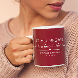 Wo alles anfing Romantische Individuelle Paare Kaffeetasse