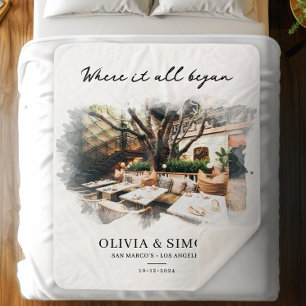 Wo alles begann Romantisches Geschenk für Paare Sherpadecke