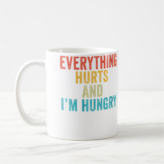 Wo Alles Weh Tut Ich Bin Hungrig Lustiger Laufmara Kaffeetasse
