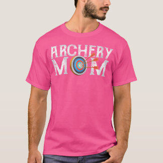 Wo Archery Archer Mama Ziel Proud Partys Bow Arro T-Shirt
