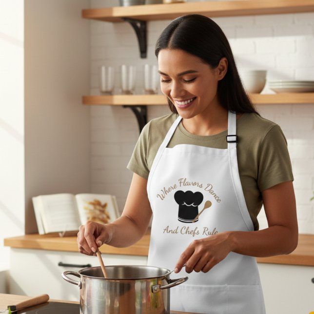 "Wo Aromen tanzen und Koch regieren" Schürze (Von Creator hochgeladen)