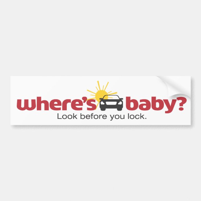 Wo Baby-Blick ist, bevor Sie Sicherheits-Aufkleber Autoaufkleber (Vorne)