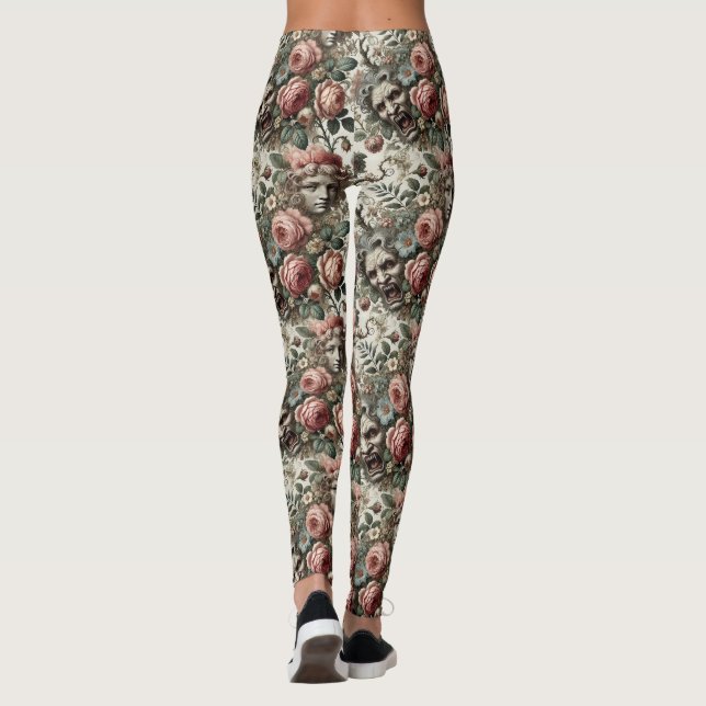 Wo barocke Fanggeräte Zuhause finden - gotisch Vik Leggings (Rückseite)