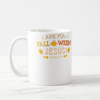 Wo bist du Fall-O-Ween Jesus Christlicher Herbstsa Kaffeetasse