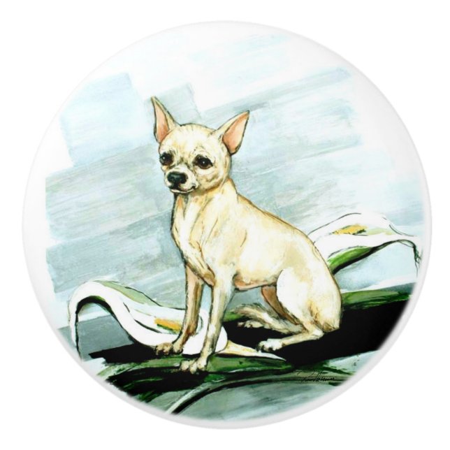 Wo bist du?? keramikknauf (Vorderseite)