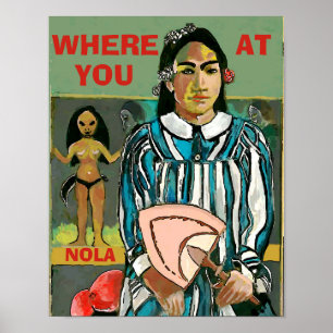 Wo bist du, NOLA, Text bearbeiten, Poster