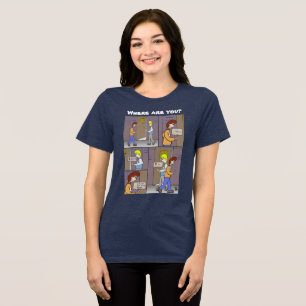 Wo bist du? T - Shirt für die schwarze Frau