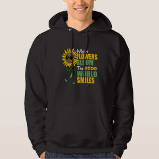 Wo Blumen blühen, lächelt die Welt Botanischer Gar Hoodie