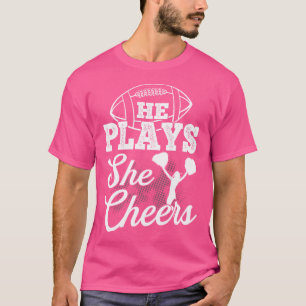Wo Cheer Mom Football Sohn Cheerleading Tochter Ch T-Shirt
