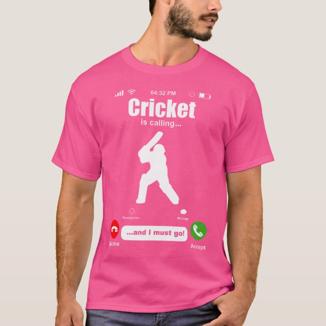 Wo Cricket Merchandise Cricket Equipment T-Shirt (Vorderseite)