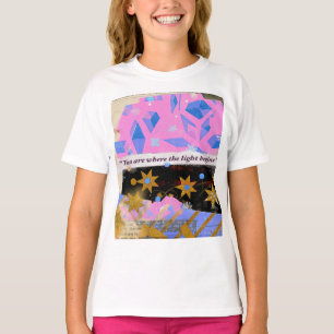 Wo das Licht beginnt – Pink Gold Art Tee
