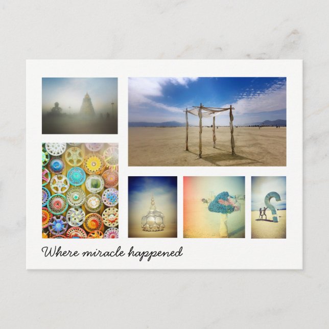 Wo das Wunder geschah Postkarte (Vorderseite)
