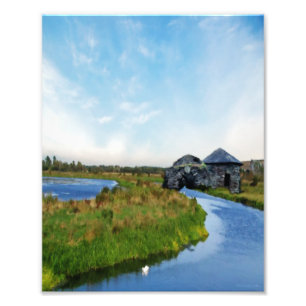 Wo der Fluss endet Fotodruck