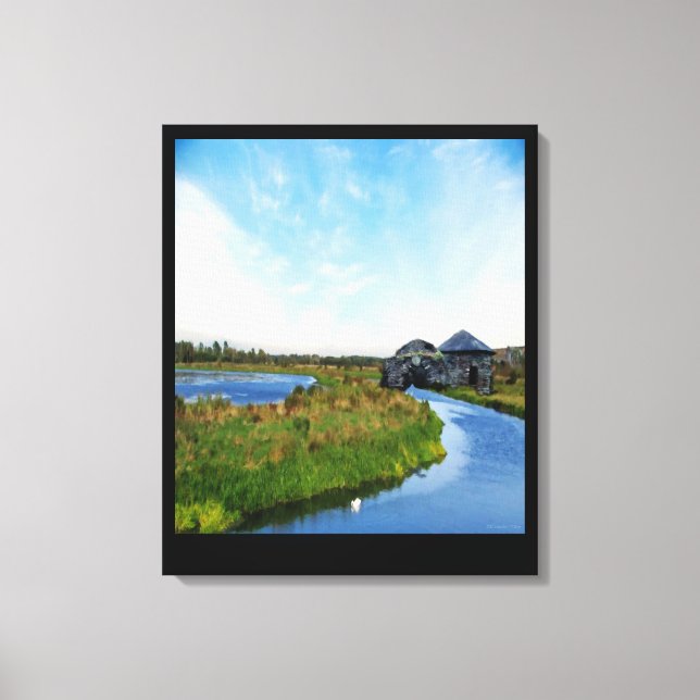 Wo der Fluss endet Leinwanddruck (Vorderseite)