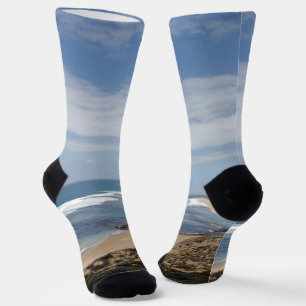 Wo der Lachs spielt, Browns Beach Australien, Socken
