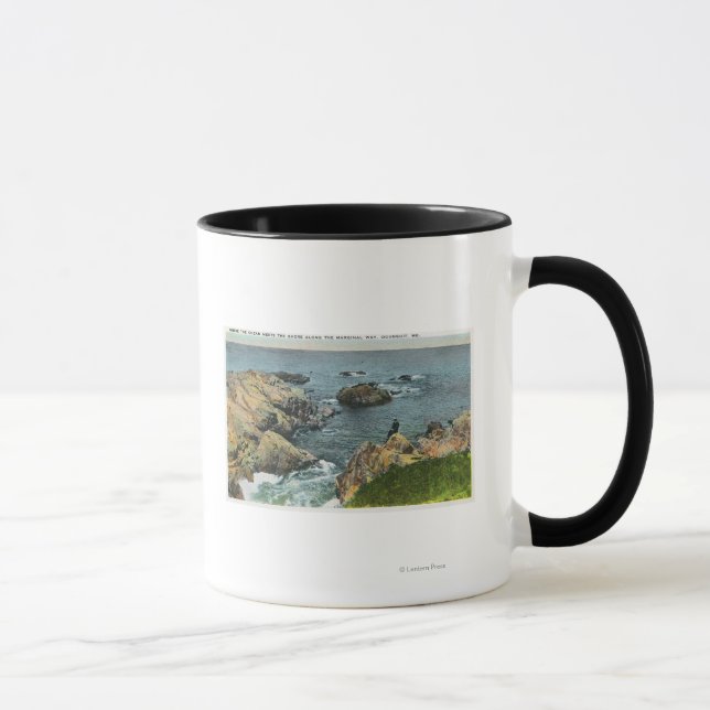 Wo der Ozean die Küste erreicht Tasse (Rechts)