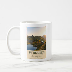 Wo die Berge die Dämmerung begrüßen – Pyrénées Kaffeetasse
