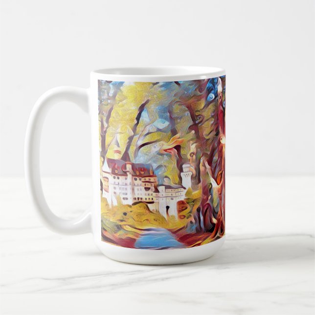 Wo die Einhörner Pop Art spielen, Kaffee Tasse (Links)