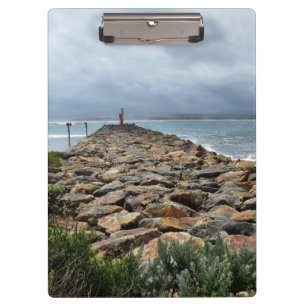 Wo die Felsen auf das Meer treffen - Bastion Point Klemmbrett