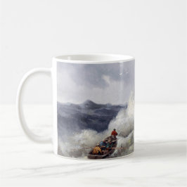 Wo die Natur regiert: Sturmflut mit Möwen Kaffeetasse