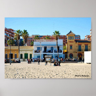 Wo die Stadt den Sand trifft Poster