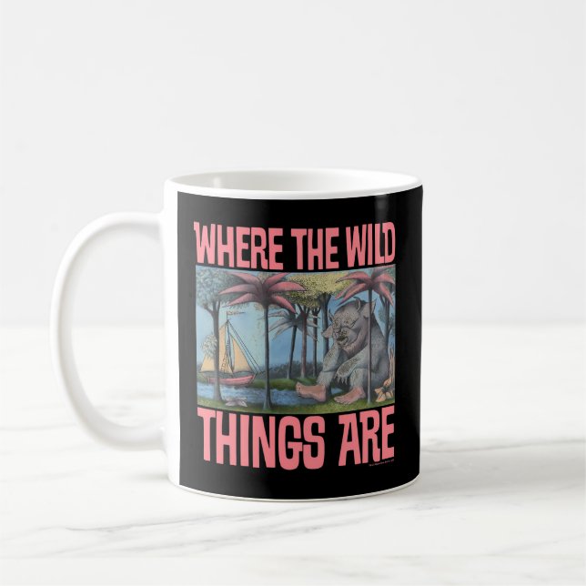 Wo die wilden Dinge abgedeckt sind Kaffeetasse (Links)