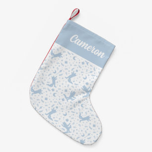 Wo die wilden Dinge Blau Blumen Kleiner Weihnachtsstrumpf