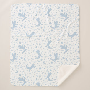 Wo die wilden Dinge Blau Blumen Sherpadecke