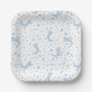 Wo die wilden Dinge blaue Blumen haben Pappteller