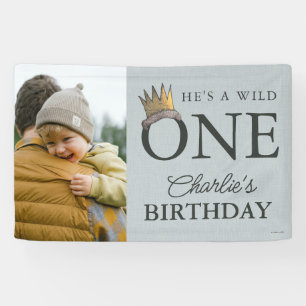 Wo die wilden Dinge der 1. Geburtstag sind Banner