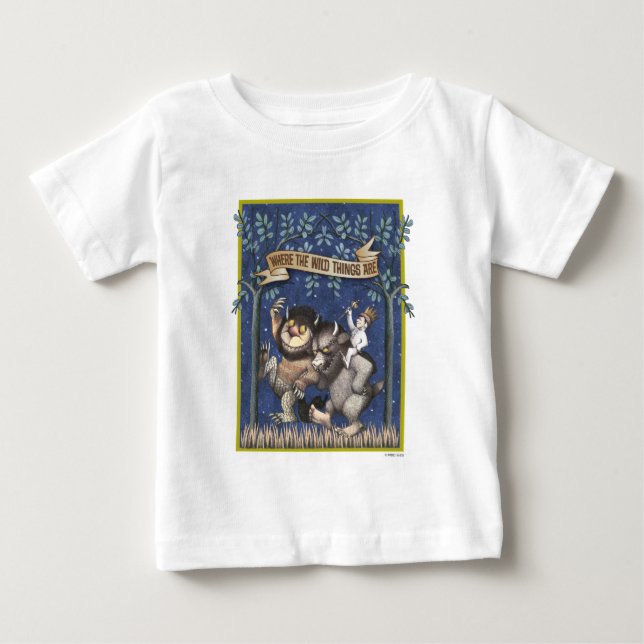 Wo die wilden Dinge grafisch sind Baby T-shirt (Vorderseite)
