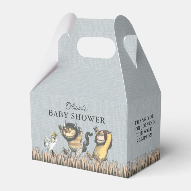 Wo die wilden Dinge Kinderdusche sind Geschenkschachtel (Vorderseite)