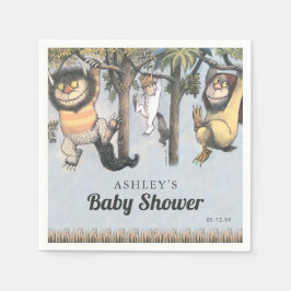 Wo die wilden Dinge Kinderdusche sind Serviette
