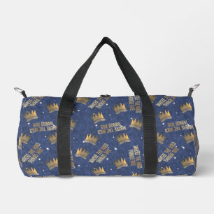 Wo die wilden Dinge Krone und Sternenmuster sind Duffle Bag