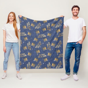 Wo die wilden Dinge Krone und Sternenmuster sind Fleecedecke