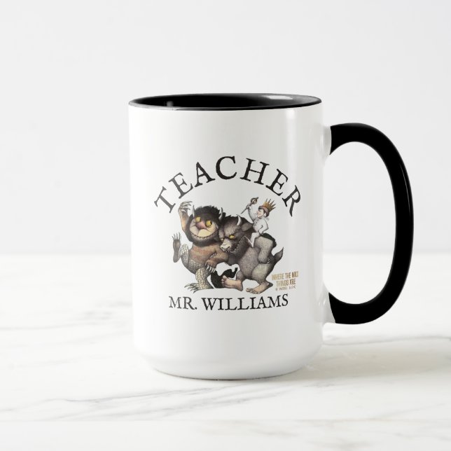 Wo die wilden Dinge Lehrer sind Tasse (Rechts)