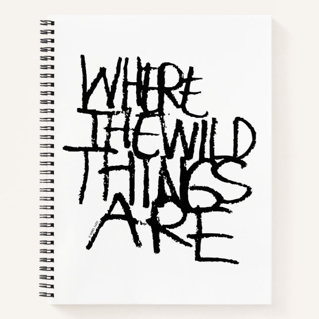 Wo die wilden Dinge sind | Handschriftlich Notizbuch (Vorderseite)