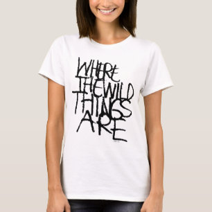 Wo die wilden Dinge sind   Handschriftlich T-Shirt