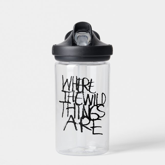 Wo die wilden Dinge sind | Handschriftlich Trinkflasche (Vorne)