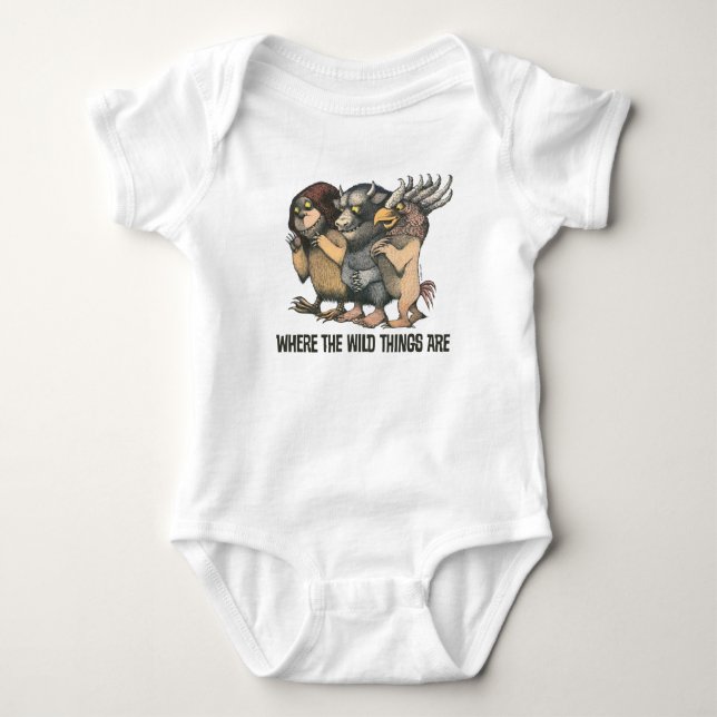 Wo die wilden Dinge sind | Kreaturen Baby Strampler (Vorderseite)