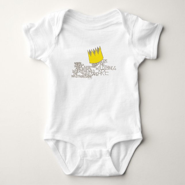 Wo die wilden Dinge sind | Krone Baby Strampler (Vorderseite)