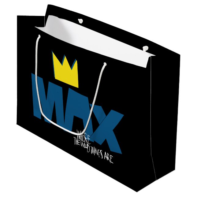 Wo die wilden Dinge sind | Max und Krone Große Geschenktüte (Vorderseite Schrägansicht)