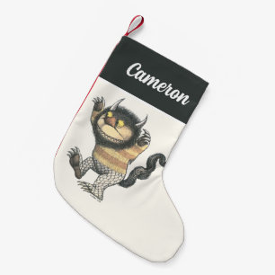 Wo die wilden Dinge sind   Name hinzufügen Kleiner Weihnachtsstrumpf