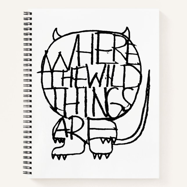 Wo die wilden Dinge sind | Wild Things Sketch Notizbuch (Vorderseite)