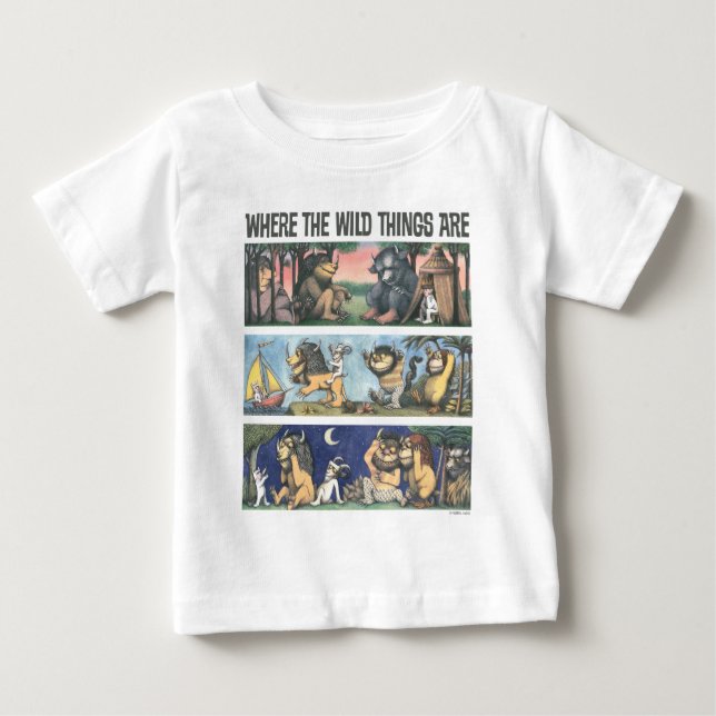 Wo die wilden Dinge Szenen sind Baby T-shirt (Vorderseite)